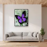 Butterfly: Purple Elegance – Living room