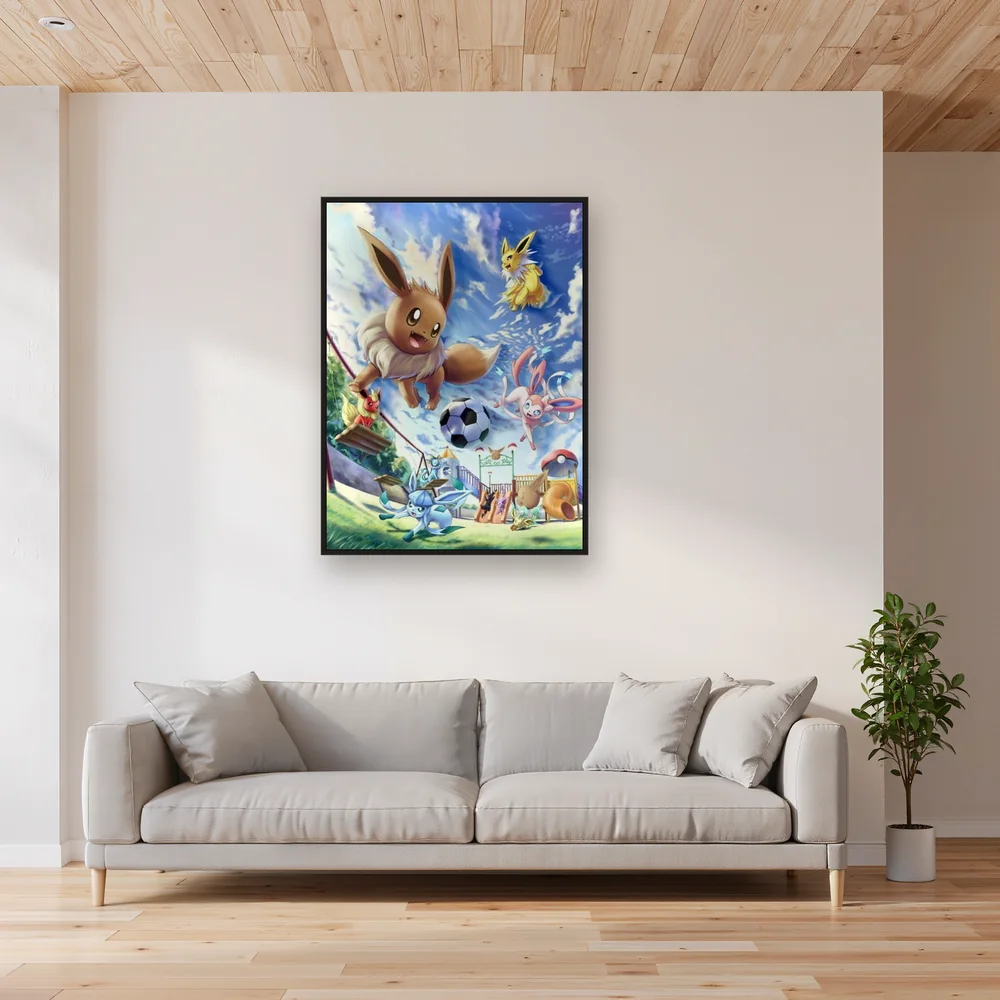 Diamond Painting Pokémon Jour de Jeu des Évolitions – Salon
