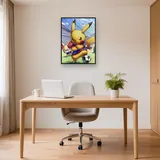 Diamond Painting Pokémon Pikachu en Capitaine – Bureau