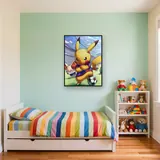 Diamond Painting Pokémon Pikachu en Capitaine – Enfant