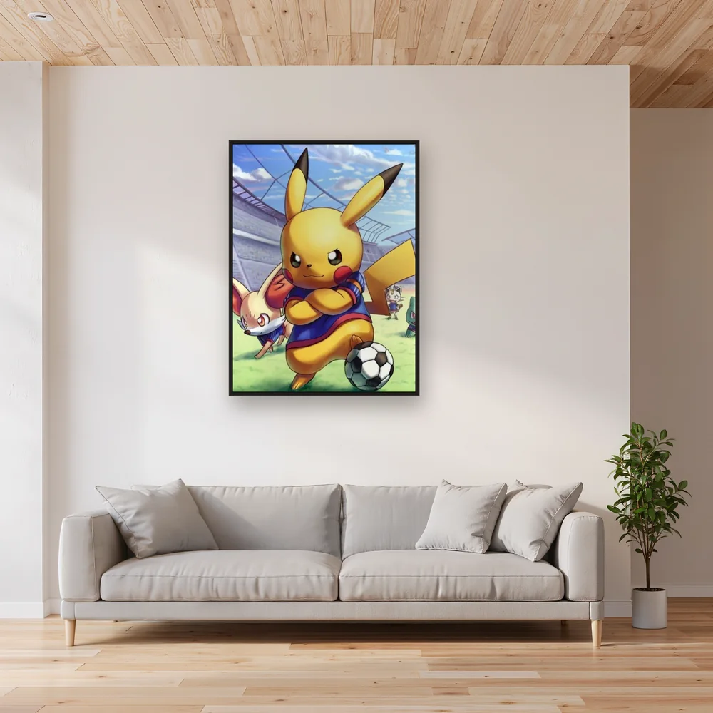Diamond Painting Pokémon Pikachu en Capitaine – Salon