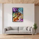 Diamond Painting Pokémon La Dynastie d'Évoli – Salon