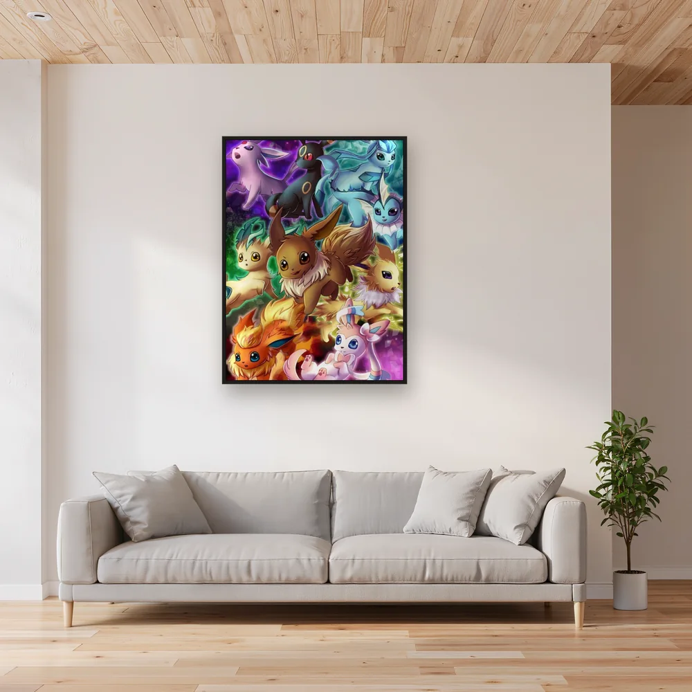 Diamond Painting Pokémon La Dynastie d'Évoli – Salon