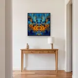 Simmetria oro e azzurro – Ingresso