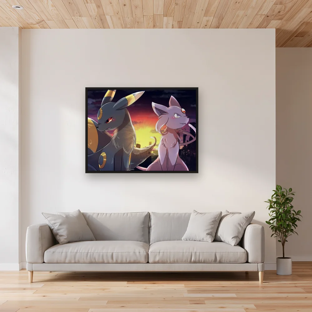 Diamond Painting Pokémon Crépuscule sur la Ville – Salon