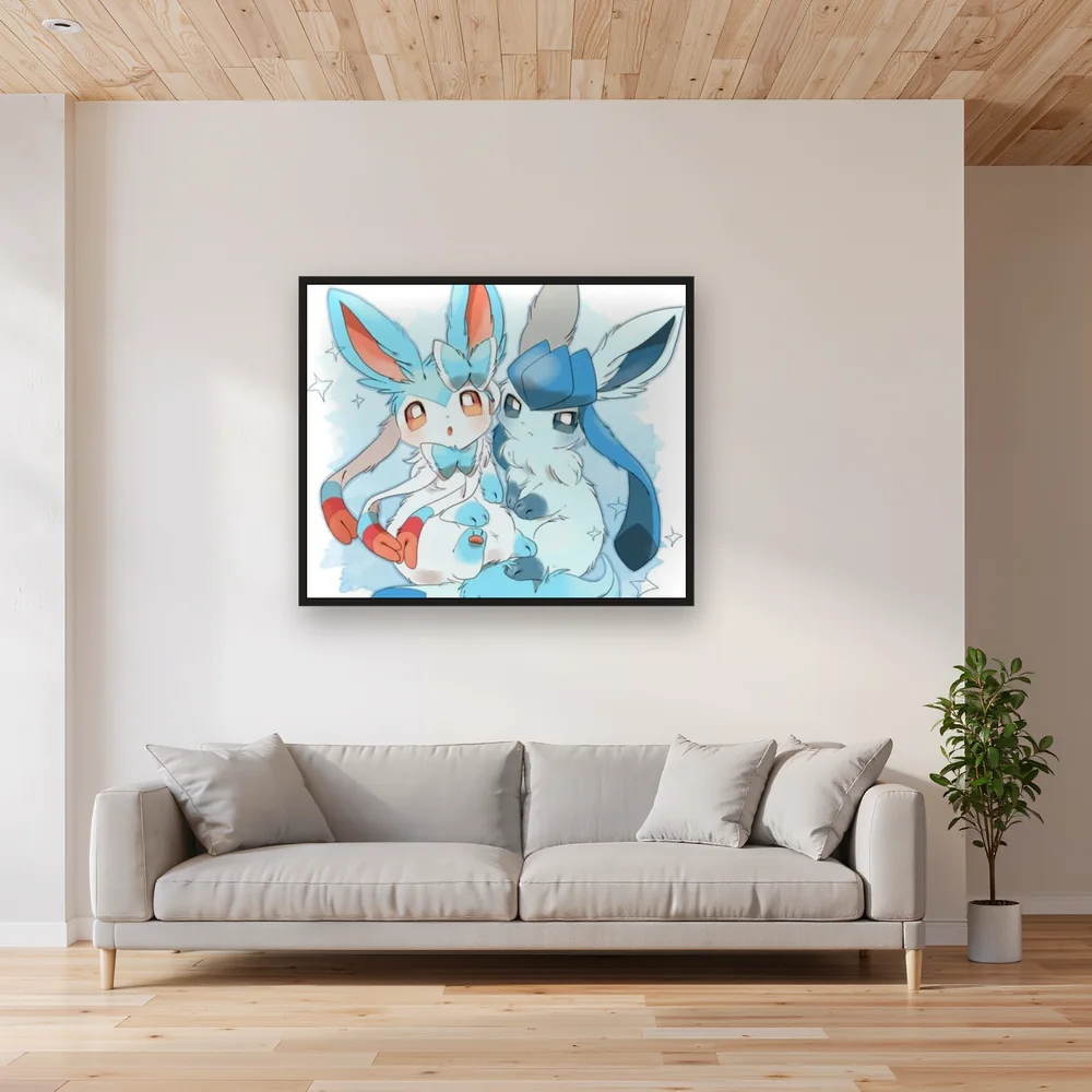 Diamond Painting Pokémon Duo de Glace et de Rêve – Salon
