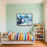 Diamond Painting Pokémon Das Polar-Quartett – Kinderzimmer