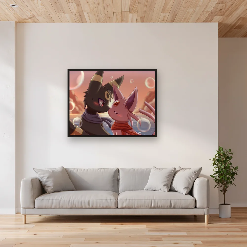 Diamond Painting Pokémon Romance au Crépuscule – Salon