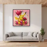 Diamond Painting Pokémon Pikachu Déclaration d'Amour – Salon