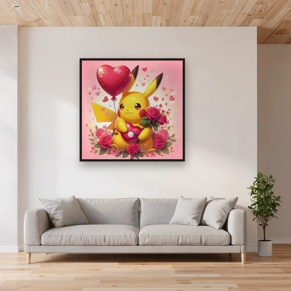 Diamond Painting Pokémon Pikachu Déclaration d'Amour – Salon