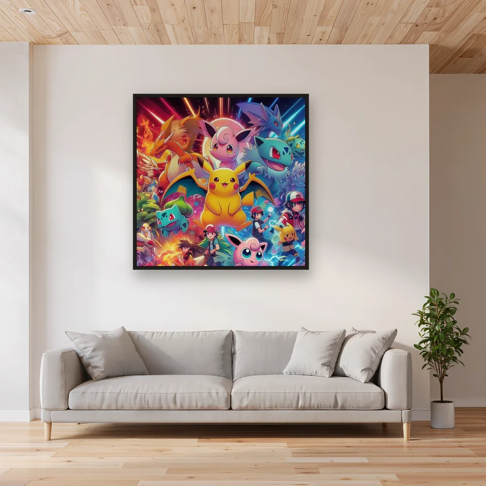 Diamond Painting Pokémon L'Épopée des Champions – Salon