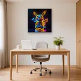 Diamond Painting Pokémon Pikachu Foudre Néon – Bureau