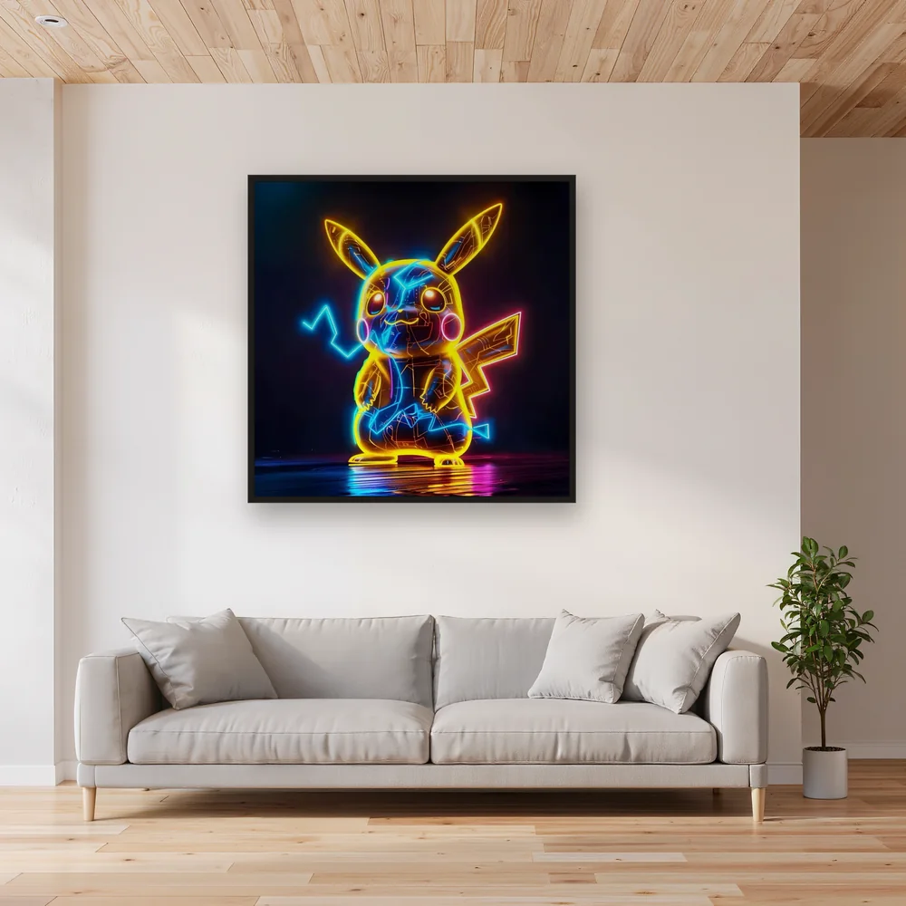 Diamond Painting Pokémon Pikachu Foudre Néon – Salon