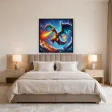 Diamond Painting Pokémon Dracaufeu Furie Élémentaire – Chambre