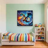 Diamond Painting Pokémon Dracaufeu Furie Élémentaire – Enfant