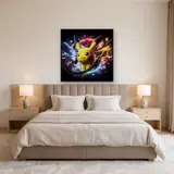 Diamond Painting Pokémon Pikachu Vortex Électrique – Chambre