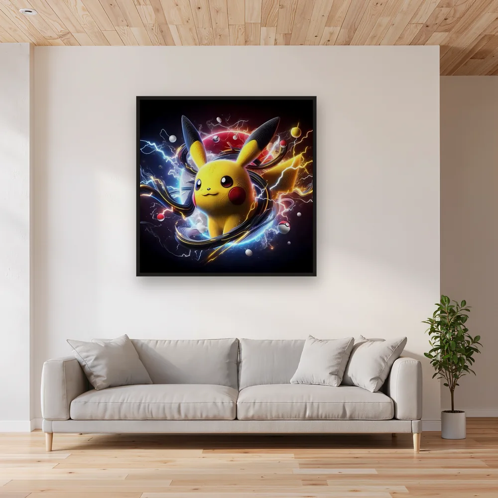 Diamond Painting Pokémon Pikachu Vortex Électrique – Salon