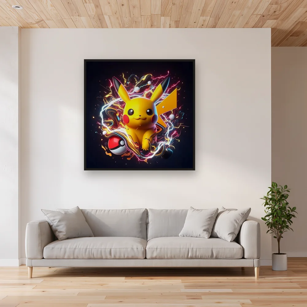 Diamond Painting Pokémon Pikachu Flux d'Énergie – Salon