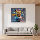Diamond Painting Pokémon Pikachu Festival des Bulles – Salon