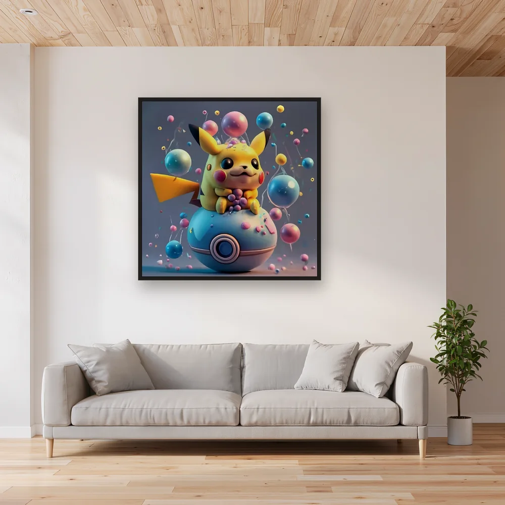 Diamond Painting Pokémon Pikachu Festival des Bulles – Salon