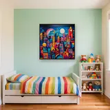 Diamond Painting Città Pop Art Moderna – Cameretta