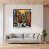 Diamond Painting Vicolo con Case Colorate – Soggiorno