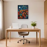 Diamond Painting Villaggio sotto la Luna Piena – Studio