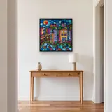 Diamond Painting Città Vetrata con Pesci – Ingresso