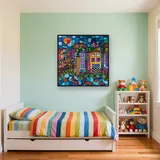 Diamond Painting Città Vetrata con Pesci – Cameretta