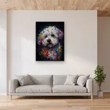 Malteser Aquarell Diamond Painting – Wohnzimmer