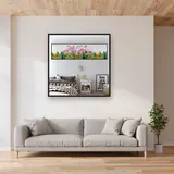 Flamant Rose Et Fleurs – Salon