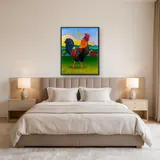 Diamantschilderij De Haan van de Boerderij – Slaapkamer