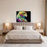 Diamond schilderij Veelkleurige Pop Art Adelaar – Slaapkamer