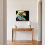 Diamond schilderij Veelkleurige Pop Art Adelaar – Hal