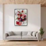 Diamond Painting Bouquet de Roses Rouges et Roses – Salon
