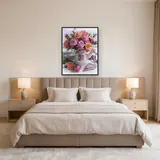 Diamond Painting Roses Pastel dans un Arrosoir Vintage – Chambre