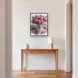 Diamond Painting Roses Pastel dans un Arrosoir Vintage – Entrée