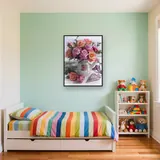 Diamond Painting Roses Pastel dans un Arrosoir Vintage – Enfant