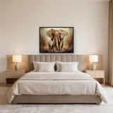 Mama Elephant and her Cub in the Forest – Bedroom