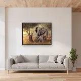 Mama Elephant and her Baby – Living room