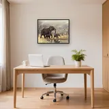 Elephant Family in the Savannah – Office