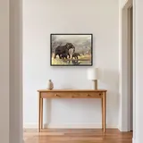 Elephant Family in the Savannah – Hallway