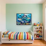 The Smiling Shark Family – Kids room
