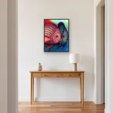 Colorful Discus Fish Duo – Hallway
