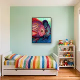 Colorful Discus Fish Duo – Kids room