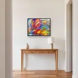 Pittura astratta con diamanti: il vortice colorato – Ingresso