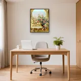 Diamond Painting Roses Roses sur un Balcon de Pierre – Bureau