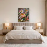 Diamond Painting Bouquet Majestueux Lys et Roses dans un Vase en Cristal – Chambre