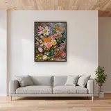 Diamond Painting Bouquet Majestueux Lys et Roses dans un Vase en Cristal – Salon