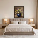Diamond Painting Bouquet Champêtre dans un Vase en Céramique Bleue – Chambre
